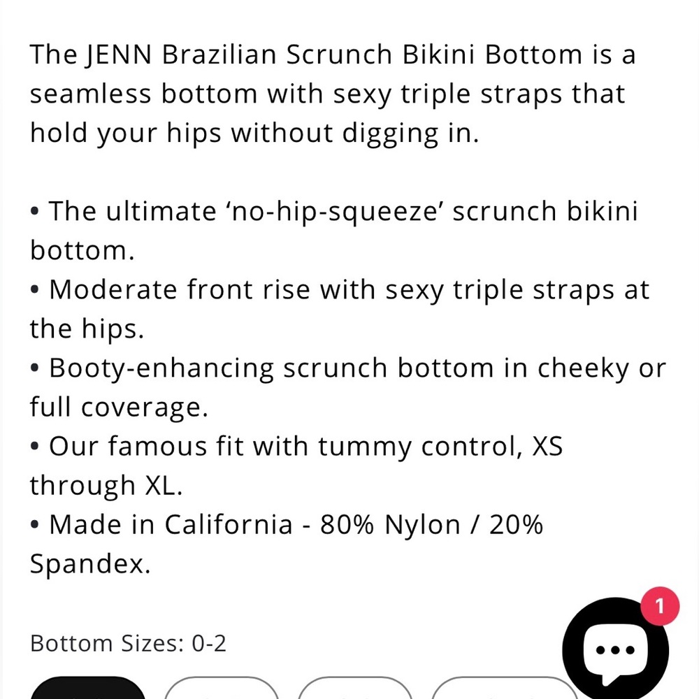 BeachCandy Bikini BOTTOM NWT - Picture 3 of 5